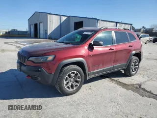 2021 Jeep Cherokee Trailhawk with VIN 1C4PJMBX7MD139411, listed as a Copart auction lot 48545725 with 54,095 mi miles and Salvage title. Bid and sale history available at DreamBid. Image 1.
