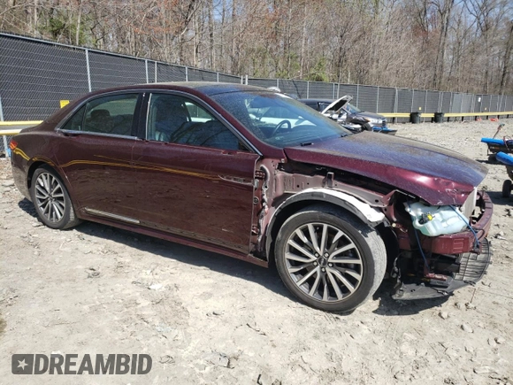 2019 Lincoln Continental Select with VIN 1LN6L9TK3K5600306, listed as a Copart auction lot 51040225 with 85,209 mi miles and Salvage Title. Bid and sale history available at carsss.com. Image 4.