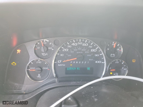 2009 Chevrolet Express Cargo Van with VIN 1GCGG25C191170111, listed as a Copart auction lot 44569525 with 225,919 mi miles and Salvage Title. Bid and sale history available at carsss.com. Image 9.