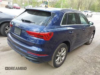 2021 Audi Q3 S line Premium with VIN WA1DECF31M1031368, listed as a IAAI auction lot 42133396 with 50,148 mi miles and . Bid and sale history available at DreamBid. Image 4.