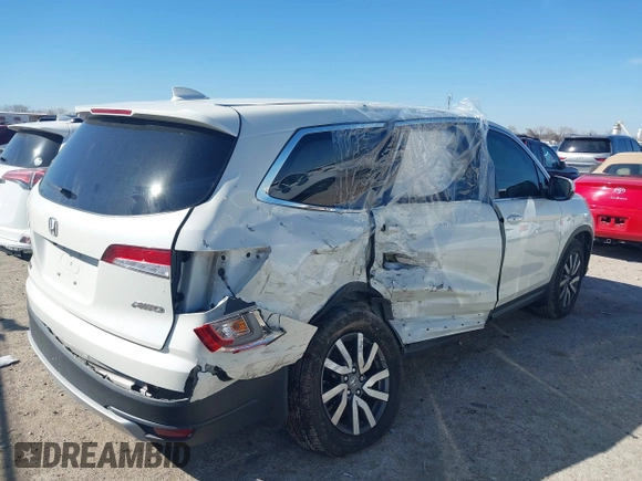 2019 Honda Pilot EX-L with VIN 5FNYF6H56KB038745, listed as a IAAI auction lot 41655643 with 29,712 mi miles. Bid and sale history available at carsss.com. Image 6.