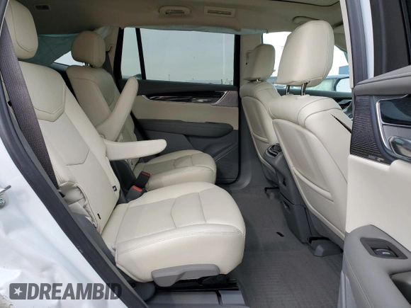 2024 Cadillac XT6 AWD Premium Luxury with VIN 1GYKPDRS0RZ759007, listed as a Copart auction lot 44117035 with 10,037 mi miles and Salvage title. Bid and sale history available at DreamBid. Image 12.