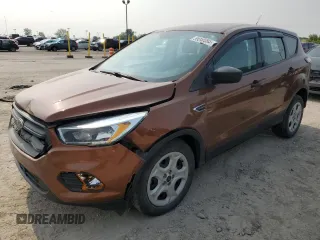 2017 Ford Escape S with VIN 1FMCU0F78HUC46672, listed as a Copart auction lot 59348095 with 96,481 mi miles and Salvage title. Bid and sale history available at DreamBid. Image 1.