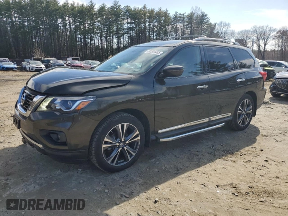 2017 Nissan Pathfinder SL with VIN 5N1DR2MM2HC663057, listed as a Copart auction lot 52504485 with 109,673 mi miles and Salvage Title. Bid and sale history available at DreamBid. Image 1.