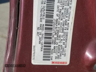 1990 Toyota Camry z VIN JT2SV21E7L3411990, wystawiony jako Copart lot #88557555 z przebiegiem 335 803 mil mil oraz Szkoda całkowita • Salvage title. Historia ofert i sprzedaży dostępna na DreamBid. Obrazek 12.