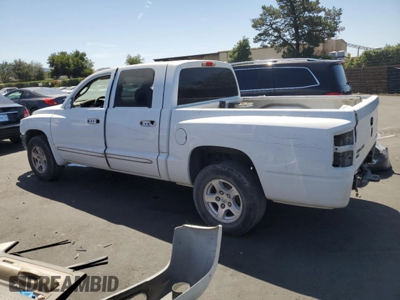 2005 Dodge Dakota SLT with VIN 1D7HE48K45S287376, listed as a Copart auction lot 58864665 with 183,772 mi miles and Salvage title. Bid and sale history available at DreamBid. Image 2.