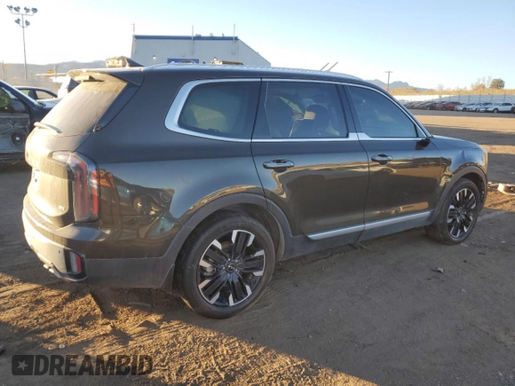 2023 Kia Telluride SX X-Line with VIN 5XYP5DGC9PG348620, listed as a Copart auction lot 84969524 with 39,489 mi miles and Salvage title. Bid and sale history available at DreamBid. Image 3.