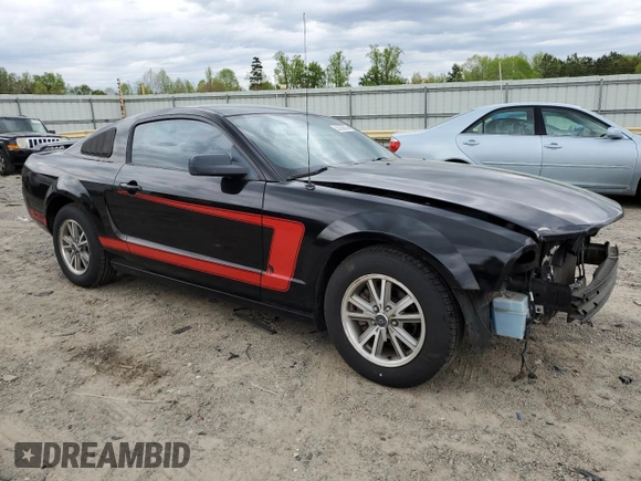 2005 Ford Mustang Deluxe with VIN 1ZVFT80N755144292, listed as a Copart auction lot 52758535 with 178,170 mi miles and Salvage Title. Bid and sale history available at carsss.com. Image 4.