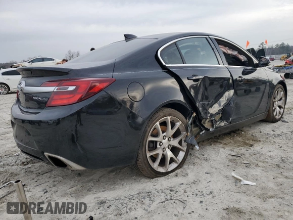 2016 Buick Regal GS with VIN 2G4GU5GX0G9134327, listed as a Copart auction lot 48791635 with 118,505 mi miles and Salvage Title. Bid and sale history available at carsss.com. Image 3.