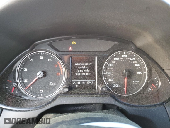 2010 Audi Q5 Prestige with VIN WA1WKAFP6AA112922, listed as a Copart auction lot 50549145 with 243,193 mi miles and Salvage title. Bid and sale history available at DreamBid. Image 9.