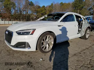 2020 Audi A5 Sportback Premium Plus with VIN WAUCNCF55LA003832, listed as a Copart auction lot 77118973 with 38,330 mi miles. Bid and sale history available at carsss.com. Image 1.