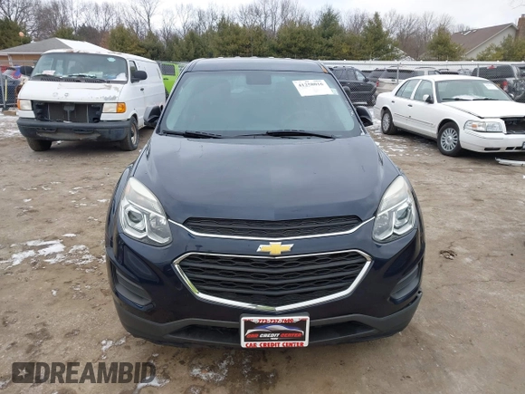 2017 Chevrolet Equinox LS with VIN 2GNALBEK7H1515179, listed as a IAAI auction lot 41258016 with 106,202 mi miles. Bid and sale history available at carsss.com. Image 12.