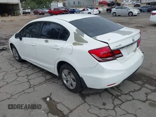 2014 Honda Civic Sedan LX with VIN 2HGFB2F50EH557224, listed as a IAAI auction lot 42105114 with 175,815 mi miles. Bid and sale history available at carsss.com. Image 3.