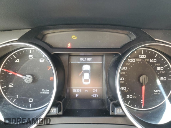 2011 Audi A5 Premium Plus with VIN WAULFAFR1BA037172, listed as a Copart auction lot 46600295 with 89,302 mi miles and Clean title. Bid and sale history available at DreamBid. Image 9.