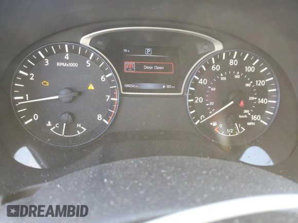 2017 Nissan Altima SR with VIN 1N4AL3AP1HN330422, listed as a Copart auction lot 48601505 with 109,254 mi miles and Salvage Title. Bid and sale history available at DreamBid. Image 9.