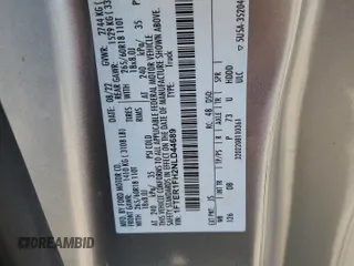 2022 Ford Ranger XL с VIN 1FTER1FH2NLD44689, выставлен на аукционе Copart как лот 59043325 с пробегом 21 246 миль миль и Чистый • Clean title. История ставок и продаж доступна на DreamBid. Изображение 12.