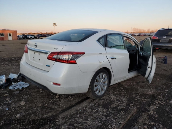 2014 Nissan Sentra SV with VIN 3N1AB7AP9EL663650, listed as a Copart auction lot 43011605 with Not Provided miles and Salvage Title. Bid and sale history available at DreamBid. Image 3.