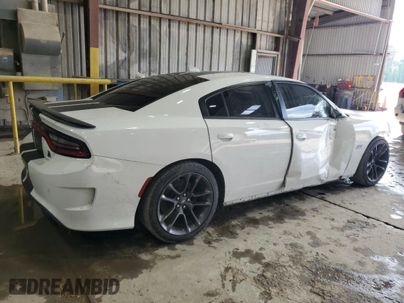 2023 Dodge Charger Scat Pack Widebody with VIN 2C3CDXGJ3PH534810, listed as a Copart auction lot 50760975 with 18,642 mi miles and Salvage Title. Bid and sale history available at carsss.com. Image 3.