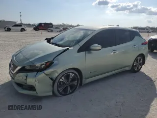 2018 Nissan LEAF S with VIN 1N4AZ1CP4JC309601, listed as a Copart auction lot 44334405 with 23,826 mi miles and Salvage Title. Bid and sale history available at DreamBid. Image 1.