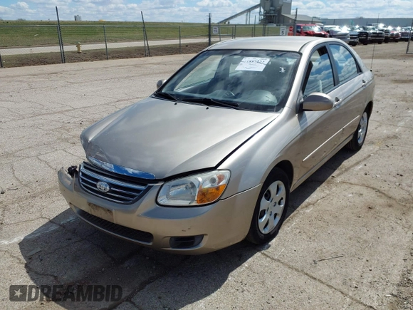 2008 Kia Spectra SX with VIN KNAFE121985552051, listed as a IAAI auction lot 41887222 with 45,308 mi miles. Bid and sale history available at carsss.com. Image 17.