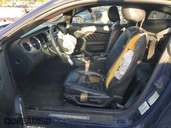 2012 Ford Mustang V6 Premium with VIN 1ZVBP8AM2C5254933, listed as a Copart auction lot 52168775 with 164,427 mi miles and Salvage Title. Bid and sale history available at carsss.com. Image 7.