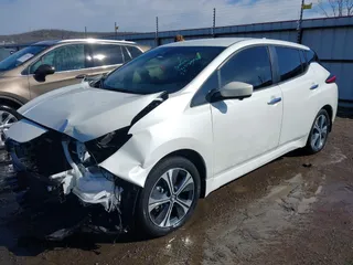2022 Nissan LEAF SV Plus with VIN 1N4BZ1CV9NC557996, listed as a IAAI auction lot 41580168 with 32,833 mi miles and . Bid and sale history available at DreamBid. Image 2.