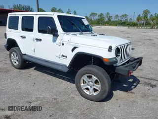 2020 Jeep Wrangler Unlimited Sahara с VIN 1C4HJXEN1LW104950, выставлен на аукционе IAAI как лот 42278650 с пробегом 40 638 миль миль и . История ставок и продаж доступна на DreamBid. Изображение 1.