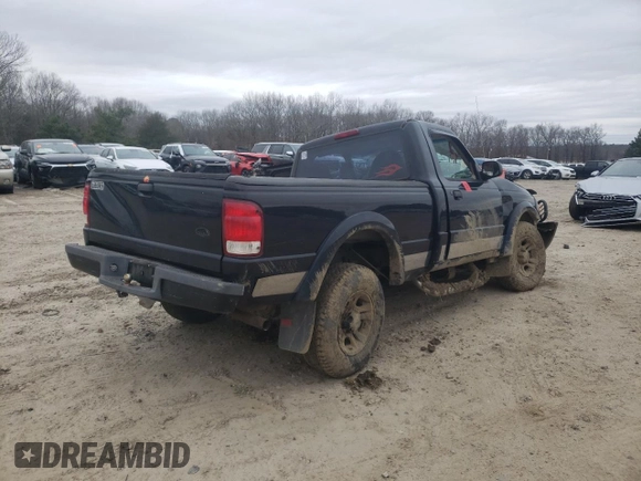 2003 Ford Ranger XL with VIN 1FTYR10U23TA50516, listed as a Copart auction lot 44624495 with 191,123 mi miles and Salvage Title. Bid and sale history available at carsss.com. Image 3.