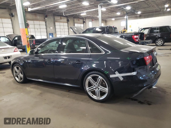 2013 Audi S4 Premium Plus with VIN WAUBGAFL2DA214917, listed as a Copart auction lot 75889624 with 75,982 mi miles and Salvage Title. Bid and sale history available at carsss.com. Image 2.