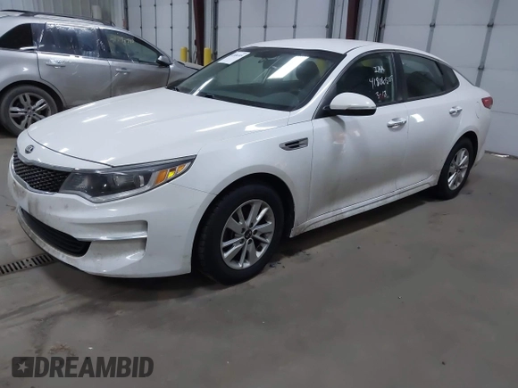 2018 Kia Optima S with VIN 5XXGT4L35JG209737, listed as a IAAI auction lot 41806505 with 98,869 mi miles and . Bid and sale history available at DreamBid. Image 22.