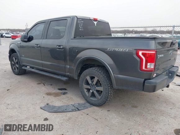 2015 Ford F-150 XL with VIN 1FTEW1CG6FFD03017, listed as a IAAI auction lot 41748415 with 132,241 mi miles. Bid and sale history available at carsss.com. Image 3.