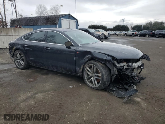2015 Audi A7 3.0 Premium Plus with VIN WAUWGAFC2FN010308, listed as a Copart auction lot 40961294 with 102,997 mi miles and Salvage Title. Bid and sale history available at carsss.com. Image 4.