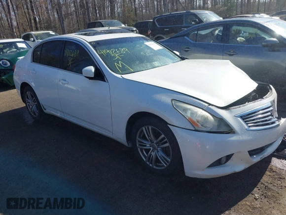 2010 Infiniti G37 x with VIN JN1CV6AR6AM461456, listed as a IAAI auction lot 41912689 with 251,376 mi miles. Bid and sale history available at carsss.com. Image 1.