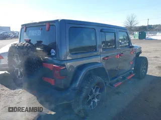 2020 Jeep Wrangler Unlimited Rubicon with VIN 1C4HJXFG3LW291155, listed as a IAAI auction lot 41348485 with 72,481 mi miles and . Bid and sale history available at DreamBid. Image 4.