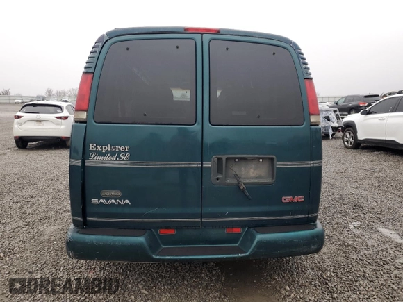 1998 GMC Savana Cargo Van YF7 with VIN 1GDFG15R5W1096726, listed as a Copart auction lot 83836574 with 0 mi miles and Salvage Title. Bid and sale history available at carsss.com. Image 6.
