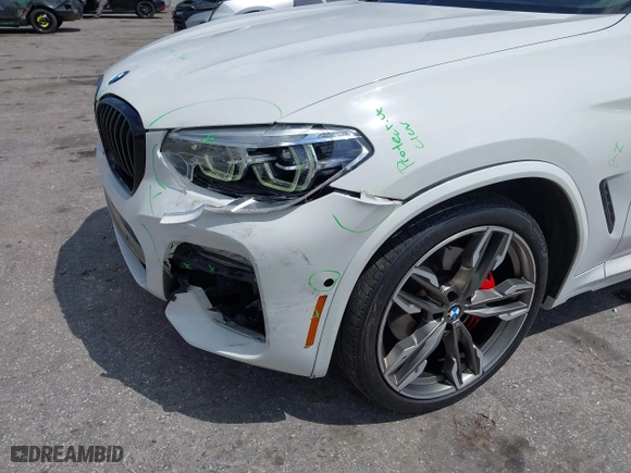 2021 BMW X3 M40i with VIN 5UXTY9C04M9G46876, listed as a IAAI auction lot 41965573 with 112,893 mi miles. Bid and sale history available at carsss.com. Image 6.