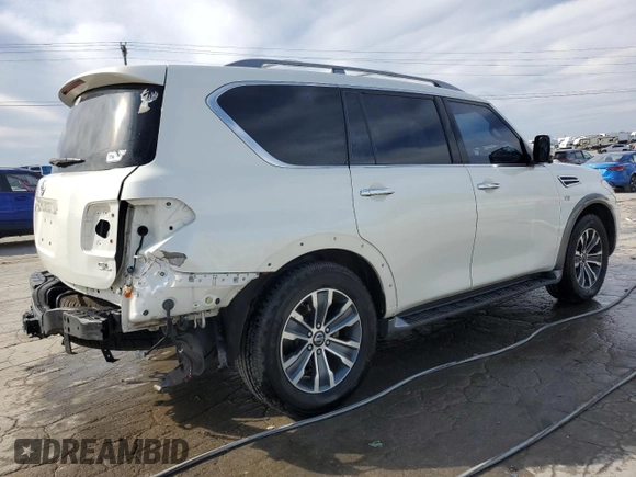 2020 Nissan Armada SL with VIN JN8AY2NC3L9618025, listed as a Copart auction lot 49819715 with 74,958 mi miles and Salvage Title. Bid and sale history available at carsss.com. Image 3.