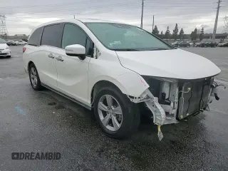2018 Honda Odyssey EX-L with VIN 5FNRL6H77JB008571, listed as a Copart auction lot 46948585 with 88,699 mi miles and Salvage Title. Bid and sale history available at carsss.com. Image 12.