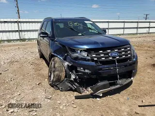 2017 Ford Explorer XLT with VIN 1FM5K8D85HGC03768, listed as a Copart auction lot 61858975 with 96,909 mi miles and Salvage title. Bid and sale history available at DreamBid. Image 13.