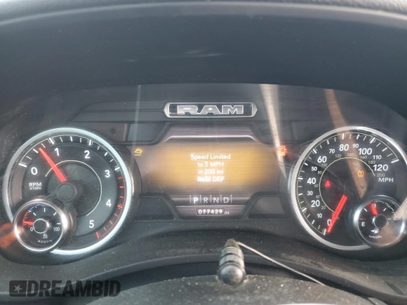2021 Ram 2500 Big Horn z VIN 3C6UR5DL7MG561281, wystawiony jako Copart lot #49152245 z przebiegiem 77 429 mil mil oraz Szkoda całkowita • Salvage title. Historia ofert i sprzedaży dostępna na DreamBid. Obrazek 9.