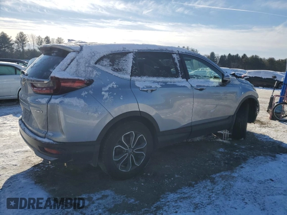 2021 Honda CR-V EX-L with VIN 5J6RW2H89ML003313, listed as a Copart auction lot 89165525 with 0 mi miles and Salvage Title. Bid and sale history available at carsss.com. Image 3.