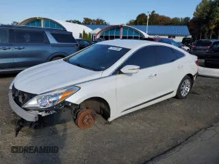 2017 Hyundai Azera with VIN KMHFG4JG8HA574727, listed as a Copart auction lot 75157584 with 116,453 mi miles and Clean Title. Bid and sale history available at carsss.com. Image 1.