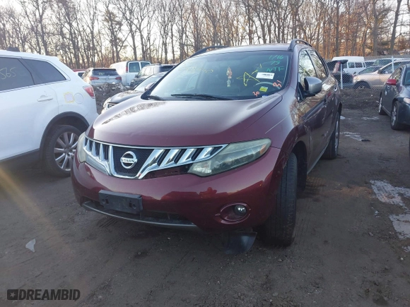 2009 Nissan Murano SL with VIN JN8AZ18WX9W160099, listed as a IAAI auction lot 41577681 with 999,999 mi miles. Bid and sale history available at carsss.com. Image 6.