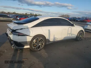 2023 Hyundai IONIQ 6 Limited with VIN KMHM54AA7PA052100, listed as a Copart auction lot 86686244 with 16,232 mi miles and Salvage Title. Bid and sale history available at carsss.com. Image 3.