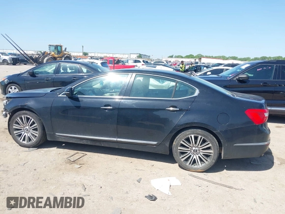 2014 Kia Cadenza Limited with VIN KNALN4D76E5140509, listed as a IAAI auction lot 42013923 with 168,680 mi miles. Bid and sale history available at carsss.com. Image 14.