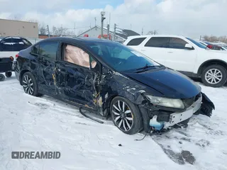 2015 Honda Civic EX-L with VIN 19XFB2F9XFE077383, listed as a IAAI auction lot 41353115 with Not Provided miles and . Bid and sale history available at carsss.com. Image 1.
