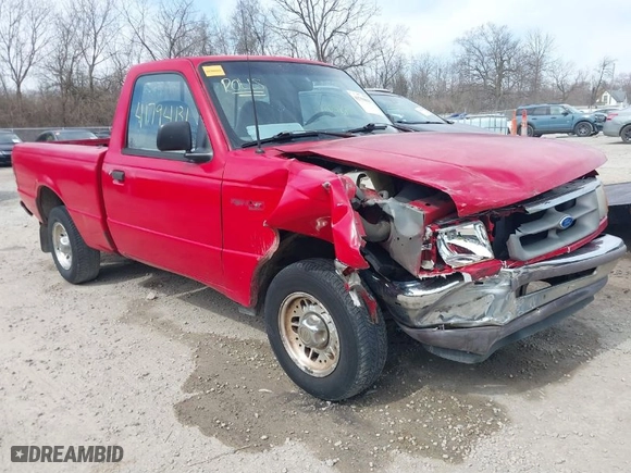 1995 Ford Ranger Splash with VIN 1FTCR10A6SUA57994, listed as a IAAI auction lot 41794131 with 154,439 mi miles. Bid and sale history available at carsss.com. Image 1.