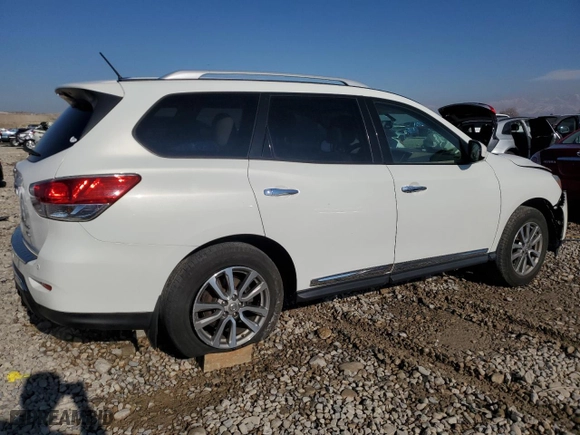 2014 Nissan Pathfinder SL with VIN 5N1AR2MMXEC717347, listed as a Copart auction lot 88936835 with NaN miles and Salvage Title. Bid and sale history available at carsss.com. Image 3.