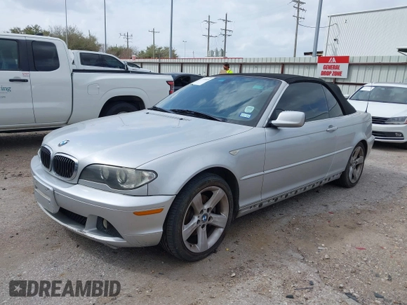 2006 BMW 3 Series 325Ci with VIN WBABW33416PX83768, listed as a IAAI auction lot 41753019 with 116,411 mi miles. Bid and sale history available at carsss.com. Image 2.