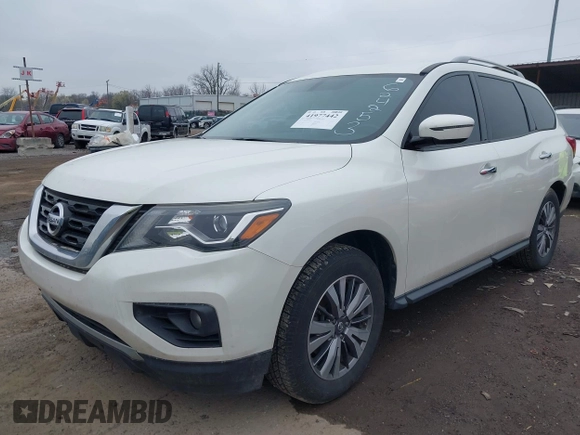 2018 Nissan Pathfinder SL with VIN 5N1DR2MN7JC624253, listed as a IAAI auction lot 41977442 with 104,061 mi miles and . Bid and sale history available at DreamBid. Image 2.